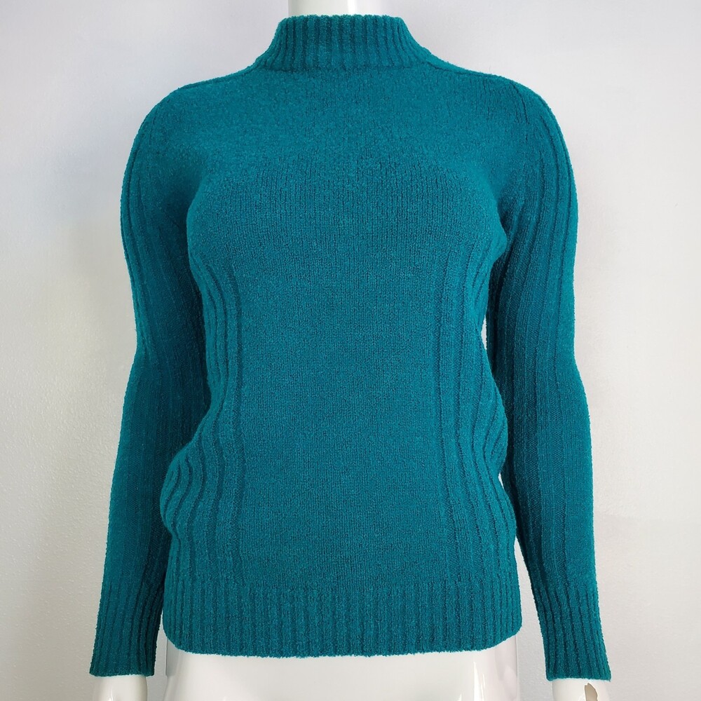 Vintage 70's Moda Turquoise Sweater